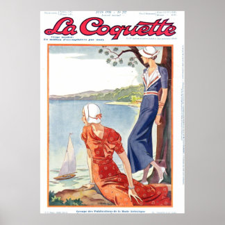Coquette Ladys oberhalb des Sees Poster