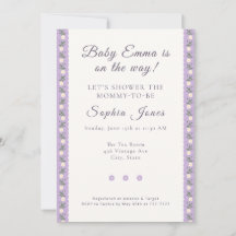 Coquette Lavender Scallop Floral