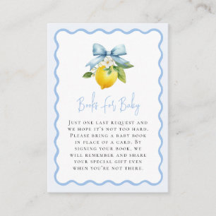 Coquette Lemon Baby Dusche Wavy Bücher für Baby Begleitkarte