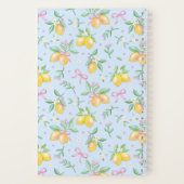 Coquette Lemon Blau Notizblock (Rückseite)