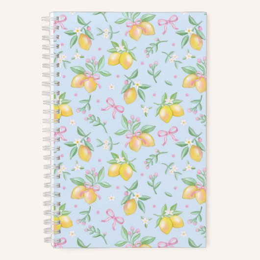 Coquette Lemon Blau Notizblock (Vorderseite)