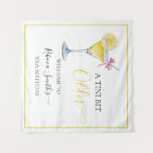 Coquette lemon cocktail A tini bit Older birthday Wandteppich (Vorderseite (Horizontal))