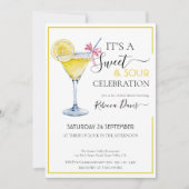 Coquette Lemon Sweet & Sour Brautparty Einladung (Vorderseite)
