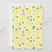 Coquette Lemon Sweet & Sour Brautparty Einladung (Rückseite)