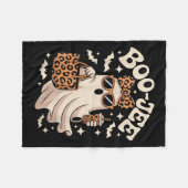 Coquette Leopard Boo-jee Halloween Boujee Ghost Fleecedecke (Vorderseite (Horizontal))
