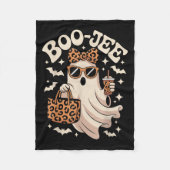 Coquette Leopard Boo-jee Halloween Boujee Ghost Fleecedecke (Vorderseite)