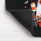 Coquette Leopard Ghost Coffee Boo-jee Halloween Bo Mousepad (Ecke)
