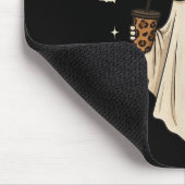 Coquette Leopard Ghost Coffee Boo Jee Halloween Bo Mousepad (Ecke)