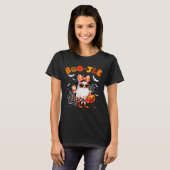 Coquette Leopard Ghost Coffee Boo-jee Halloween Bo T-Shirt (Vorne ganz)