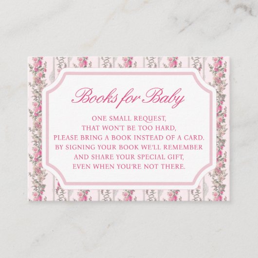 Coquette Liebe Shack Babydusche Bücher für Baby Begleitkarte (Vorderseite)