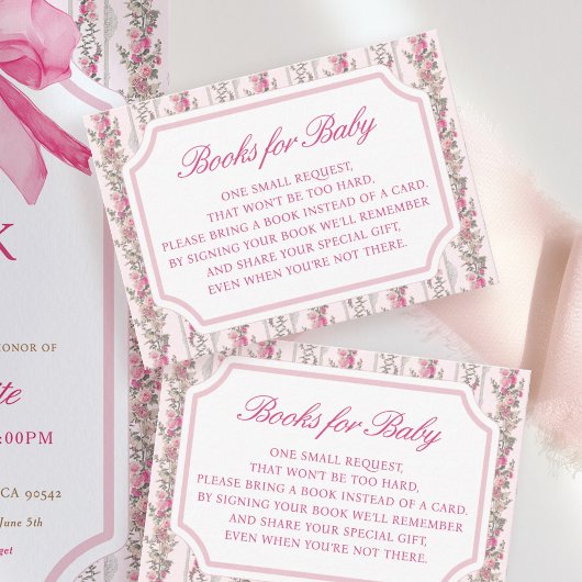 Coquette Liebe Shack Babydusche Bücher für Baby Begleitkarte