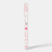 Coquette light Pink Weihnachtsbaum Case-Mate iPhone Hülle (Rückseite / Links)