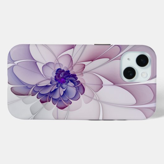 Coquette Lila Abstrakte Blüte Case-Mate iPhone Hülle (Rückseite (Horizontal))