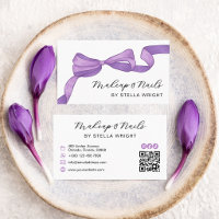 Coquette Lila-Bogen-Schönheits-QR-Code