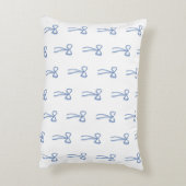 Coquette Little Bow Blue Grandmillenial Dekokissen (Rückseite(Vertikal))