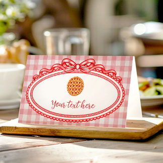 Coquette Little Cutie Pie Geburtstagsfeier Food Te Platzkarte