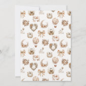 Coquette Little Pumpkin Floral Baby Dusche Einladung (Rückseite)