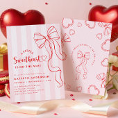Coquette Little Sweetheart Baby Shower Invitation Einladung