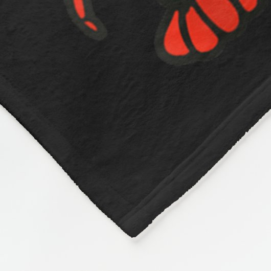 Coquette Lobster Nk Bow Clean Girl Retro Aesthetic Fleecedecke (Ecke)