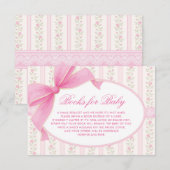 Coquette Love Shack Roses Books for Baby Girl Begleitkarte (Vorne/Hinten)