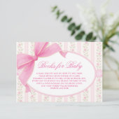 Coquette Love Shack Roses Books for Baby Girl Begleitkarte (Stehend Vorderseite)