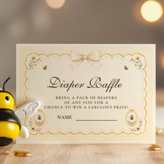 Coquette Mama To Bee Windel-Raffle Begleitkarte