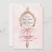 Coquette Marie Antoinette Rokoko Brautparty Einladung (Vorderseite)