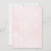 Coquette Marie Antoinette Rokoko Brautparty Einladung (Rückseite)