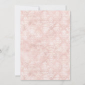 Coquette Marie Antoinette Rokoko Brautparty Einladung (Rückseite)