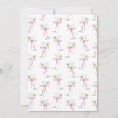 Coquette Martini Birthday Einladung (Rückseite)