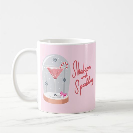 Coquette Martini Snow Globe Kaffeetasse (Links)