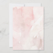 Coquette Mistletoe Watercolor Einladung (Rückseite)