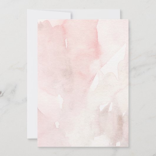 Coquette Mistletoe Watercolor Einladung (Rückseite)