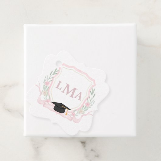 Coquette Monogramm-Abschluss Geschenkanhänger (Beispiel)