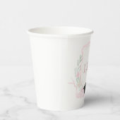 Coquette Monogramm-Abschluss Pappbecher (Rechts)