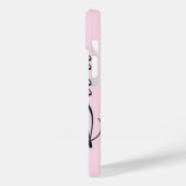 Coquette Monogramm Spitze Case-Mate iPhone Hülle (Rückseite / Links)