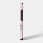 Coquette Monogramm Spitze iPhone Hülle (Linke Seite)