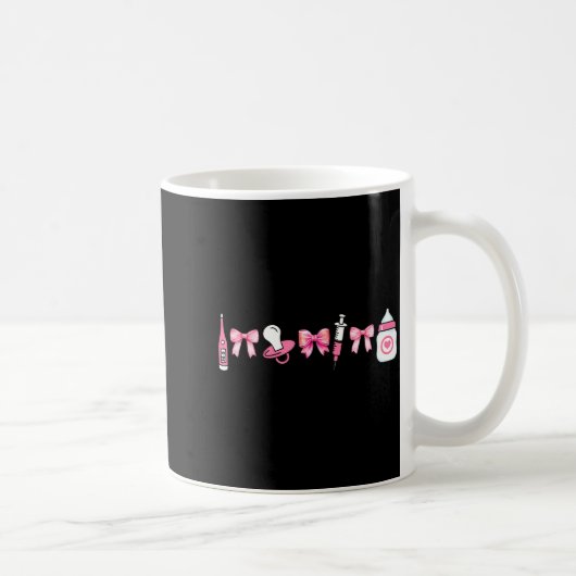 Coquette Mother Baby Mbu Nurse Stpartum Rn Christm Kaffeetasse (Rechts)