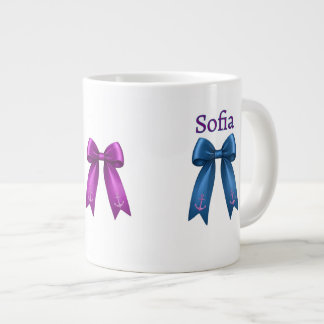 Coquette Nautical Bow! Jumbo-Tasse