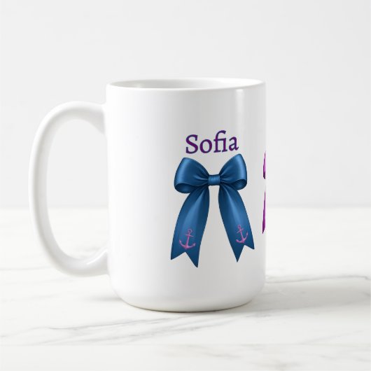 Coquette Nautical Bow! Kaffeetasse (Links)