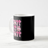 Coquette New Year 2026, Retro New Years, Disco Bal Kaffeetasse (Vorderseite Links)
