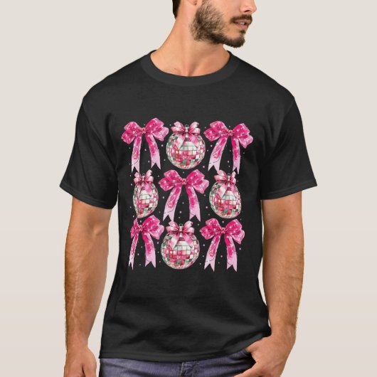Coquette New Year 2026, Retro New Years, Disco Bal T-Shirt (Vorderseite)