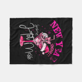 Coquette New Year Same Hot Mess 2025 Funny New Yea Fleecedecke (Vorderseite (Horizontal))