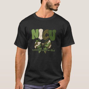 Coquette NICU Nurse Camouflage Bow Neonatal Intens T-Shirt