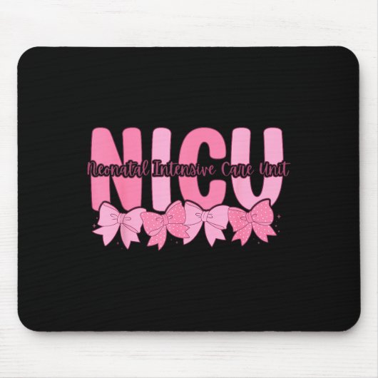 Coquette Nicu Nurse Nk Bow Neonatal Intensive Care Mousepad (Vorne)