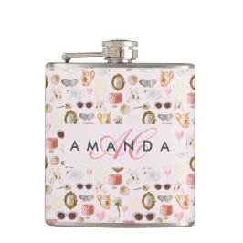 Coquette Niedlich Girly Pink Feminine Flachmann