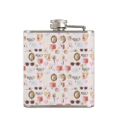 Coquette Niedlich Girly Pink Feminine Flachmann (Rückseite)