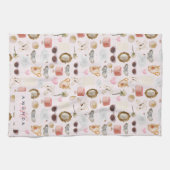 Coquette Niedlich Girly Pink Feminine Geschirrtuch (Horizontal)