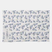 Coquette Niedlich Girly Pink Feminine Geschirrtuch (Horizontal)