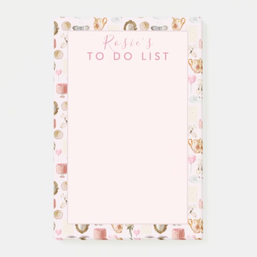 Coquette Niedlich Girly Pink Feminine Post-it Klebezettel (Vorderseite)